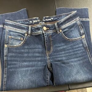 Maurices Dark Blue Mid-Rise Ankle Jeans